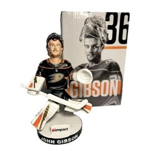 Anaheim Ducks John Gibson 36 Bobblehead Bobble Legs 2019 NIB Souvenir Hockey LE